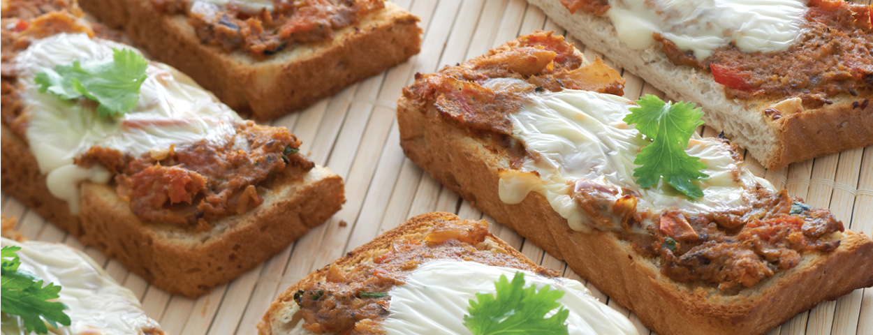 Cumin Tomatoes Sardines Toasts