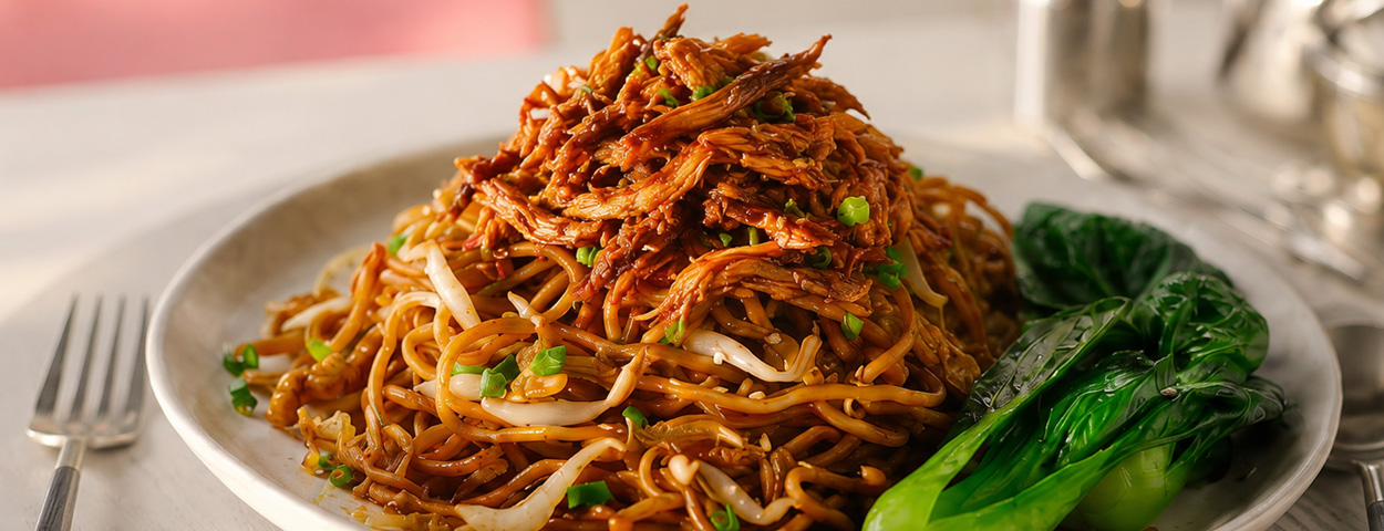 Pulled Chicken Mee Goreng
